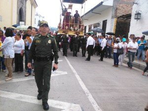 Más de 1.500 uniformados participaron las tareas de seguridad adelantadas en esta importante fecha para Popayán. En la foto, el coronel Rodelo Asfora, comandante de la Mepoy.